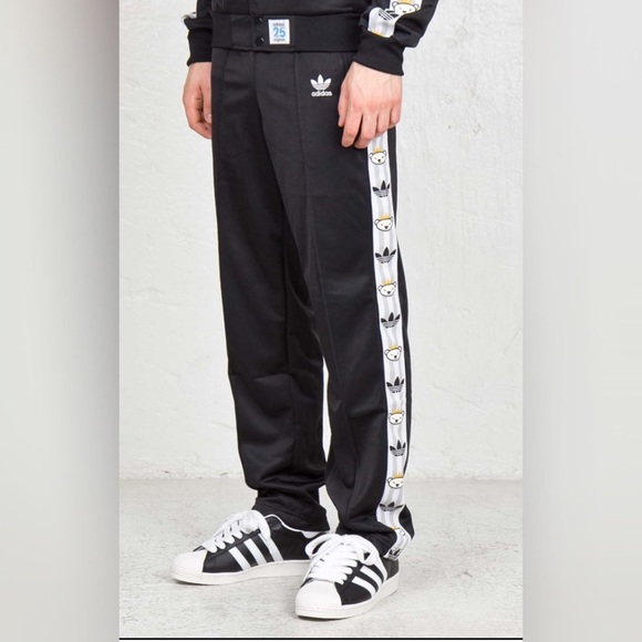 Adidas Originals x Nigo SAMPLE Retro Bear Super Star Track Pants Black Sz M  RARE